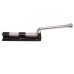 Monkey Tail Gate Bolt - Straight Handle - 450mm Length - Black Japanned