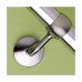 Rothley 40mm Handrail System - Connecting Wall Bracket - Brushed Nickel