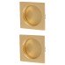 Heritage Brass by M Marcus Square Flush Pull Handles - Satin Brass