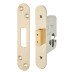 Hampstead Architectural Euro Profile Deadlock - 65mm Case - 44mm Backset - Radius - PVD Brass
