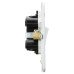 Knightsbridge 45A 1 Gang Screwless Double Pole Cooker Switch with Neon - Matt White