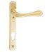 Carlisle Brass Astro uPVC Narrow Multipoint Door Handle - 92mm c/c - Polished Brass