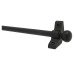 Exel Lines Stair Rod with Round Bulb Finials - 900mm Length - Matt Black