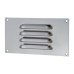 Exel Hooded Louvre Vent - 165 x 89mm - 1672mm² Free Air Flow - Satin Chrome