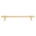 Hampstead Falmouth 12mm Knurled T-Bar Cabinet Pull Handle - 192mm Centres - Satin Brass