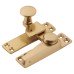 Hampstead Heavy Duty Straight Quadrant Arm Locking Sash Window Fastener - 70 x 17mm - Polished Brass