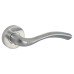Jigtech Satin Chrome Door Handles on Round Rose - Solar Range 