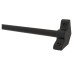 Exel Stair Rod with Plain Finials - 900mm Length - Matt Black