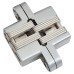 Exel Concealed Hinge - 117 x 28mm - Satin Chrome - Pair