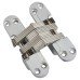 Exel Concealed Hinge - 117 x 28mm - Satin Chrome - Pair