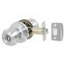 Exel Bala Hotel Mortice Door Knobset - Bathroom - 65mm Rose Diameter - Satin Chrome