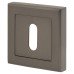 Exel Square Escutcheon - 52 x 52mm - Keyhole - Gun Metal 