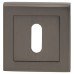 Exel Square Escutcheon - 52 x 52mm - Keyhole - Gun Metal 