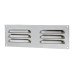 Exel Hooded Louvre Vent - 229 x 76mm - 2470mm² Free Air Flow - Polished Stainless Steel