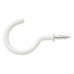 Cup Hook - 50mm Hook - White Plastic Coated - Pack of 10 Cup Hook - 50mm Hook - White Plastic Coated - Pack of 10
