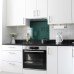 Exel Aluminium Kitchen Splashback - 600 x 750mm - Gloss Green