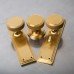 Hampstead Miller Knurled Mortice Door Knob on Backplate - Latch - 205 x 52mm - Satin Brass