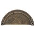 Exel Walton Cabinet Cup Handle - 76mm Centres - Antique Brass