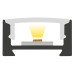 Integral LED Surface Mount Profile with Frosted Diffuser for LED Strip Light - 2000mm - Aluminium
