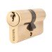 Exel 5 Pin 65mm Euro Double Cylinder - 30 + 35mm - Polished Brass - Keyed to Differ