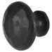 Olde Forge Round Cabinet Knob - 40mm Diameter - Black Iron