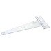 Heavy Duty Gate/Door Tee Hinge - 250 x 40mm - Galvanised - Pair
