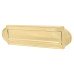 Victorian Shaped Letter Plate - 277 x 77mm - Polished Brass