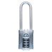 Squire Vulcan Combination Long Shackle Padlock - 40mm Body - 63 x 17mm Shackle - Blue