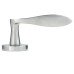 Jigtech Satin Chrome Door Handles on Round Rose - Vecta Range 