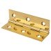 Solid Drawn Butt Cabinet Hinge - 64 x 35 x 1.45mm - Polished Brass - Pair