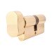 Yale 1 Star 6 Pin Kitemarked 70mm Euro Thumbturn Cylinder - 35mm Turn + 35mm - Polished Brass