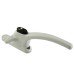 ERA uPVC/Timber Cockspur Locking Window Handle - 21mm Nose Height - Right Hand - White
