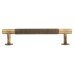 Carlisle Brass 13mm Knurled T-Bar Cabinet Pull Handle - 128mm Centres - Antique Brass