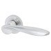 Exel Satin Chrome Door Handles on Round Rose - Lancaster Range 