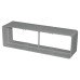 Manrose Flat Channel Connector - 204 x 60mm - Grey