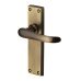 Heritage Brass by M Marcus Antique Brass Latch Door Handle - Windsor Range - 154 x 40mm