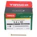 TIMCO Classic Pozi Countersunk Wood Screws - 3.5 x 50mm - Yellow Zinc - Pack of 200