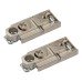 Blum CLIP Straight Cabinet Mounting Plate - Screw On - 0mm Spacing - Zinc Diecast - Pair