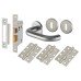Exel 19mm Return to Door 3 Lever Sashlock Door Handle on Rose Kit - Stainless Steel