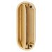 Exel Eccles Oval Flush Cabinet Pull Handle - 117 x 47mm - Satin Brass