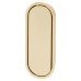 Exel Eccles Oval Flush Cabinet Pull Handle - 117 x 47mm - Satin Brass