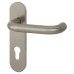 Exel Satin Stainless Steel 19mm Return to Door Euro Lock Door Handle - Radius - 72mm c/c Exel Satin Stainless Steel 19mm Return to Door Euro Lock Door Handle - Radius - 72mm c/c