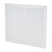 Louvre Vent - 271 x 247mm - 26500mm² Free Air Flow - White Plastic