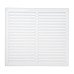 Louvre Vent - 271 x 247mm - 26500mm² Free Air Flow - White Plastic