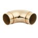 38mm Solid Brass 90° Bar Rail Elbow - Polished