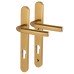 Hoppe Birmingham 1117/3811N uPVC Multipoint Door Handle - Short Plate - 92mm c/c - 70mm door - Gold