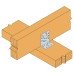 Simpson Strong Tie Reinforced Angle Bracket - 90 x 48 x 76mm Simpson Strong Tie Reinforced Angle Bracket - 90 x 48 x 76mm