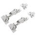 FVG Clip-On Cabinet Hinge - 165° - Inset - Zinc Plated - Pair