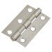 Pressed Butt Door Hinge - 51 x 35 x 1mm - Satin Stainless Steel - Pair