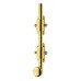 Hampstead French Door Bolt/Flat Section Bolt - 508 x 42mm - Polished Brass